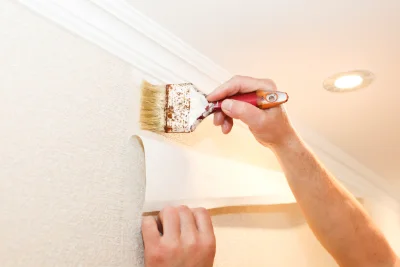 Pose de papier peint à Lemuy — revêtements muraux et toiles de verre
